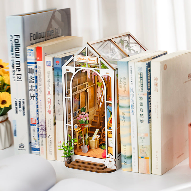 CraftAura Holiday Garden House DIY Book Nook Kit TGB06
