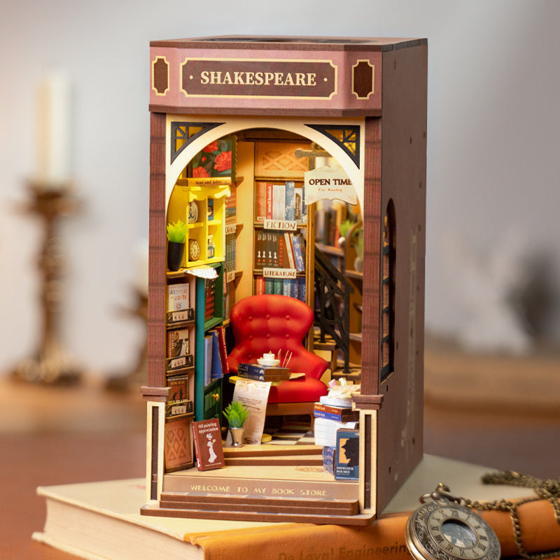 CraftAura Bookstore DIY Book Nook Shelf Insert Kit TGB07