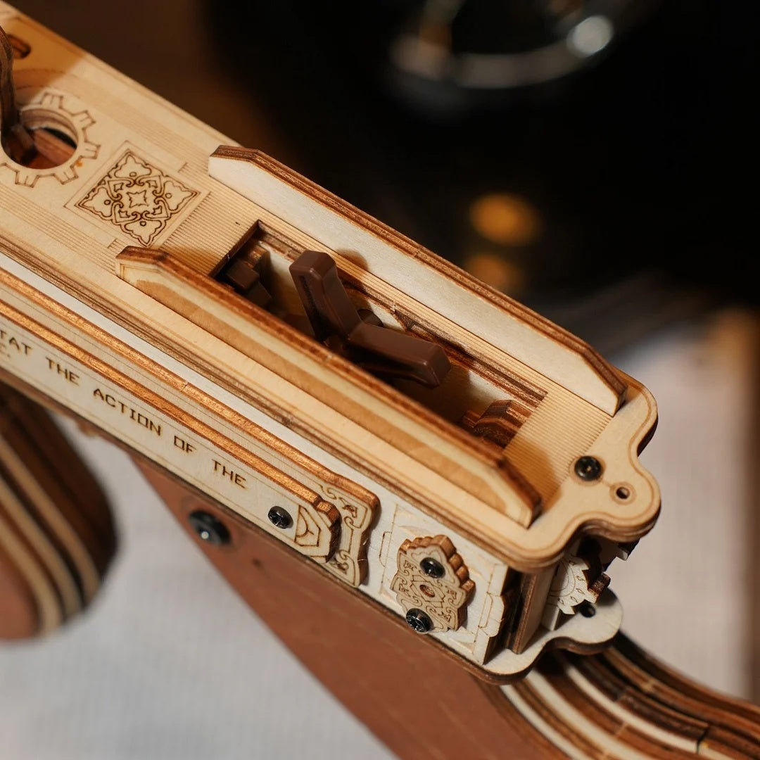 CraftAura Thompson Submachine Toy Gun 3D Wooden Puzzle LQB01