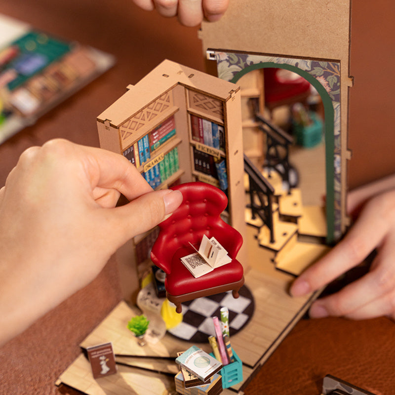 CraftAura Bookstore DIY Book Nook Shelf Insert Kit TGB07