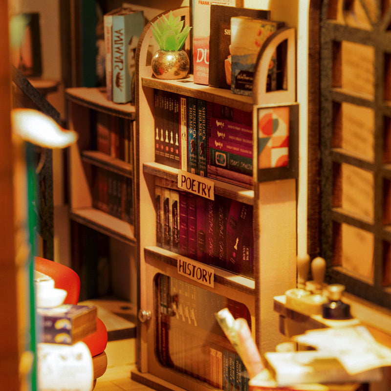 CraftAura Bookstore DIY Book Nook Shelf Insert Kit TGB07