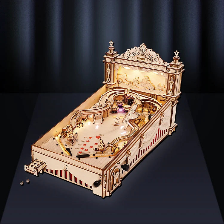 CraftAura 3D Pinball Machine 3D Wooden Puzzle EG01