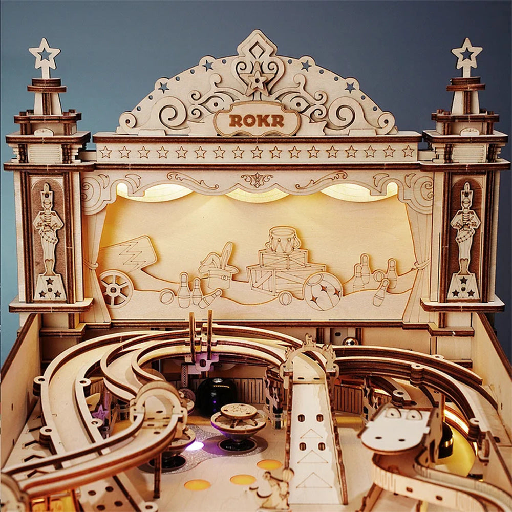 CraftAura 3D Pinball Machine 3D Wooden Puzzle EG01