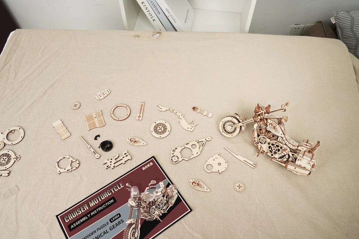 CraftAura Cruiser Motorcycle LK504 3D Wooden Puzzle LK504