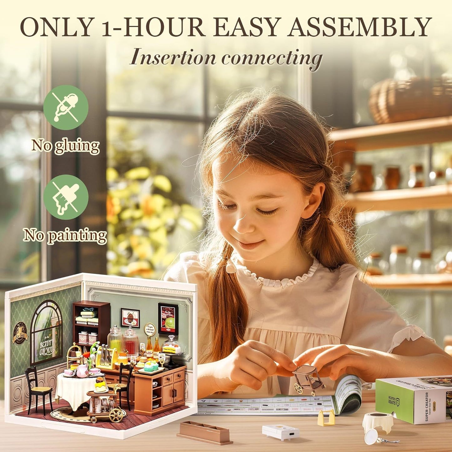 CraftAura Sweet Sips Tea DIY Miniature House DW011