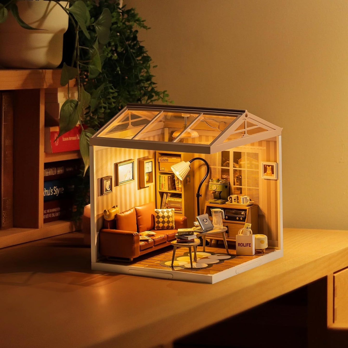 CraftAura Cozy Living Lounge Super Creator Miniature House DW007
