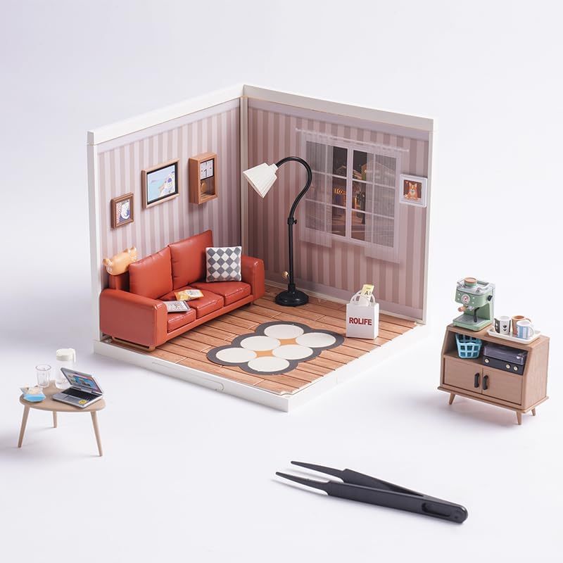 CraftAura Cozy Living Lounge Super Creator Miniature House DW007