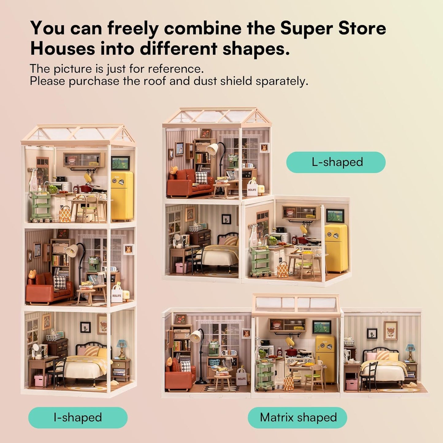 CraftAura Cozy Living Lounge Super Creator Miniature House DW007