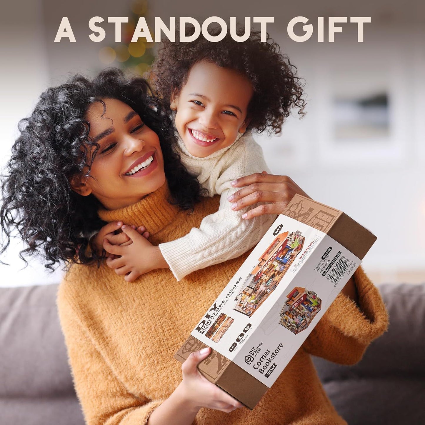 CraftAura Corner Bookstore DIY Miniature House Kit DG164