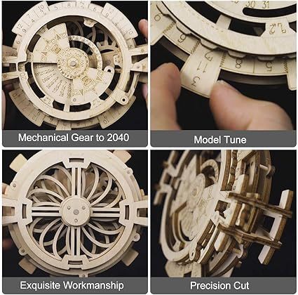 CraftAura Perpetual Calendar 3D Wooden Puzzle LK201