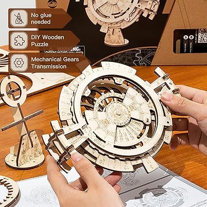 CraftAura Perpetual Calendar 3D Wooden Puzzle LK201