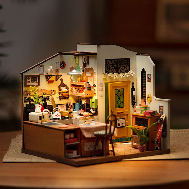 CraftAura Cozy Kitchen DIY Miniature House Kit DG159
