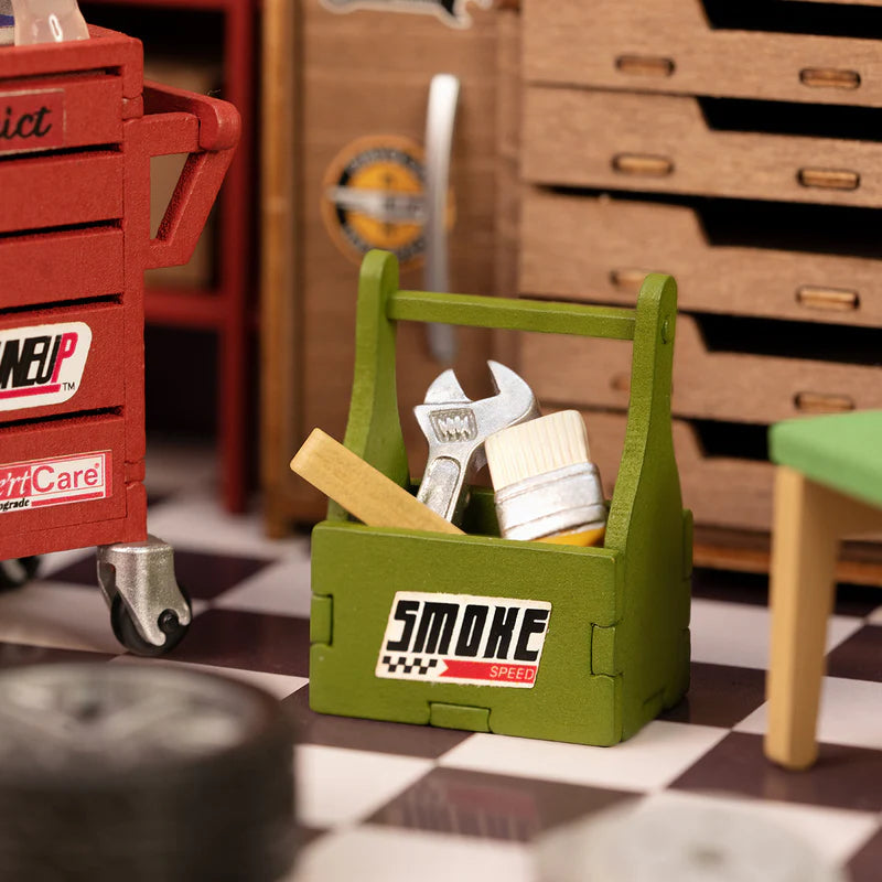CraftAura Garage Workshop DIY Miniature House Kit DG165