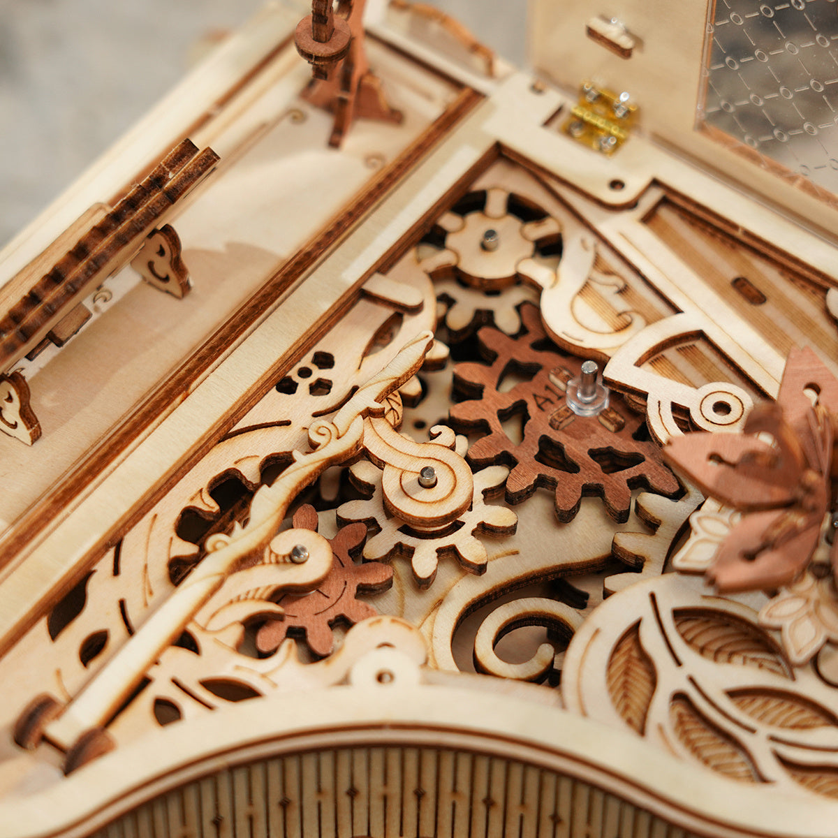 CraftAura Magic Piano Mechanical Music Box 3D Wooden Puzzle AMK81