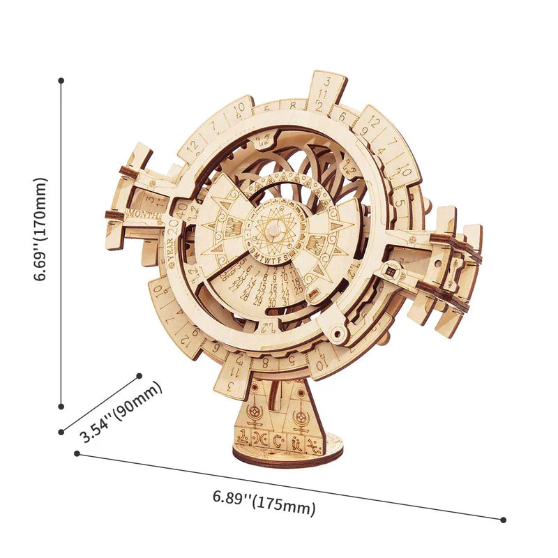 CraftAura Perpetual Calendar 3D Wooden Puzzle LK201