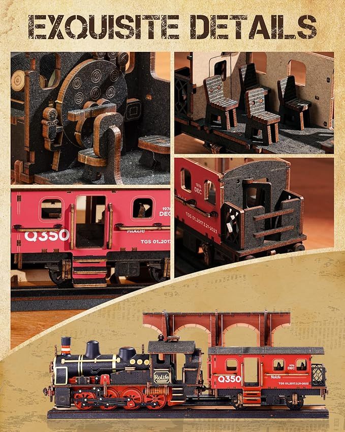 CraftAura Steam Journey 3D Wooden Puzzle TGS01