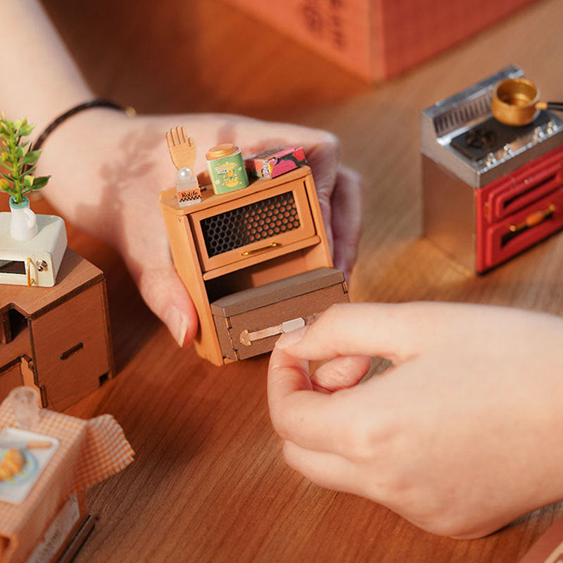 CraftAura Cozy Kitchen DIY Miniature House Kit DG159