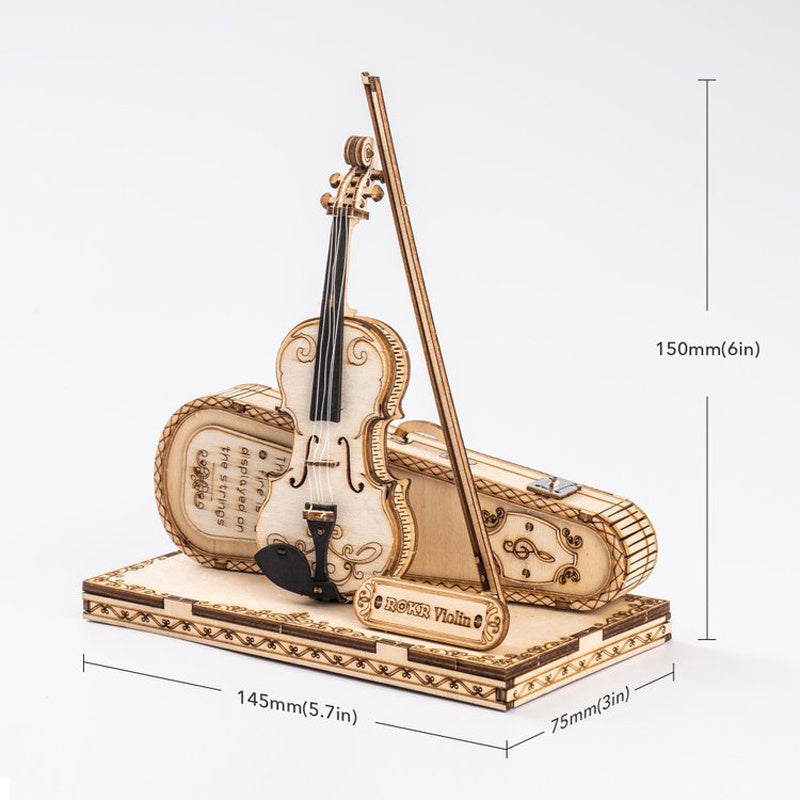 CraftAura Violin Capriccio Model 3D Wooden Puzzle TG604K