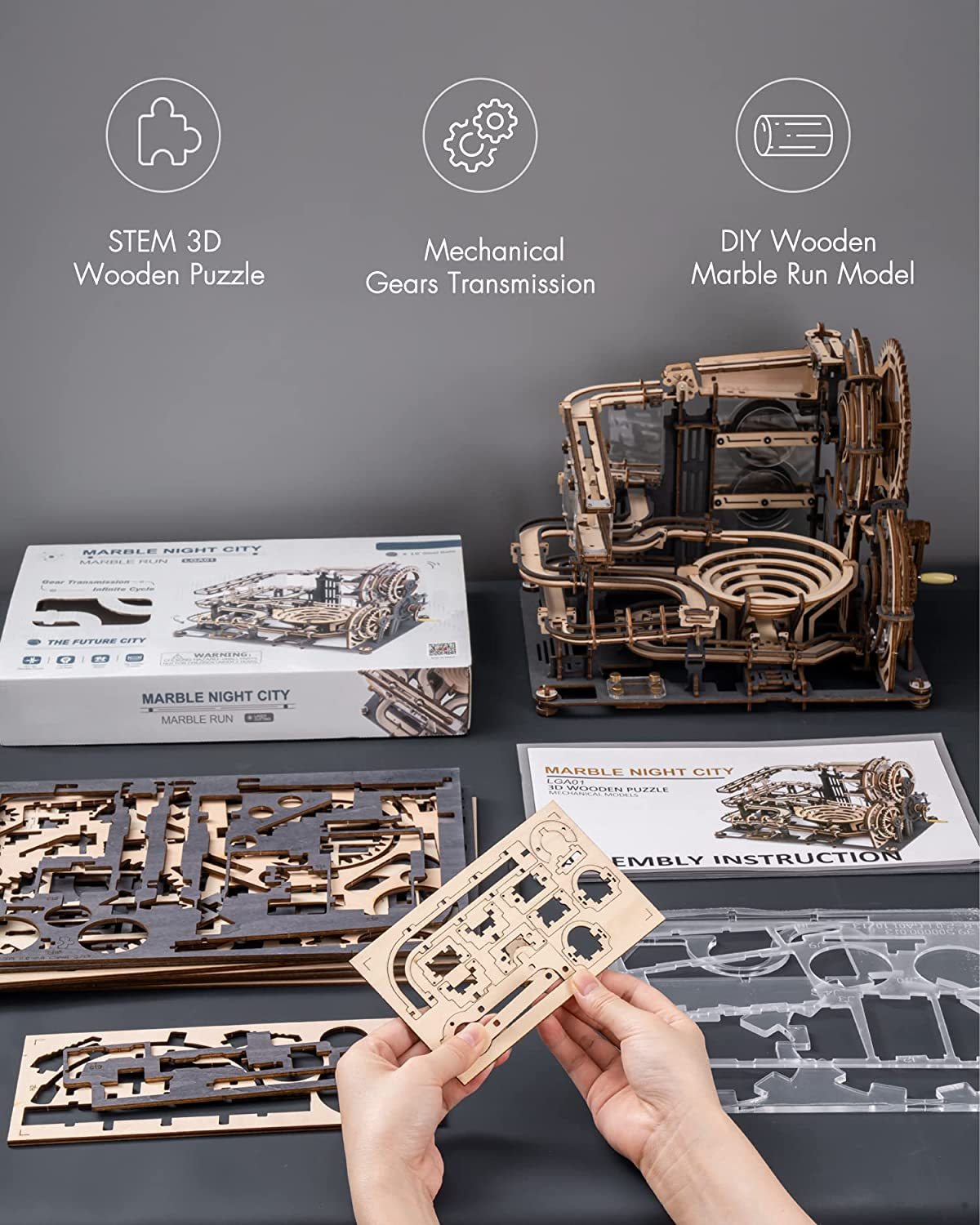 CraftAura Marble Night City Marble Run LGA01