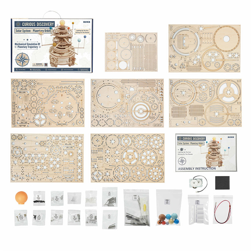 CraftAura Mechanical Orrery ST001 3D Wooden Puzzle
