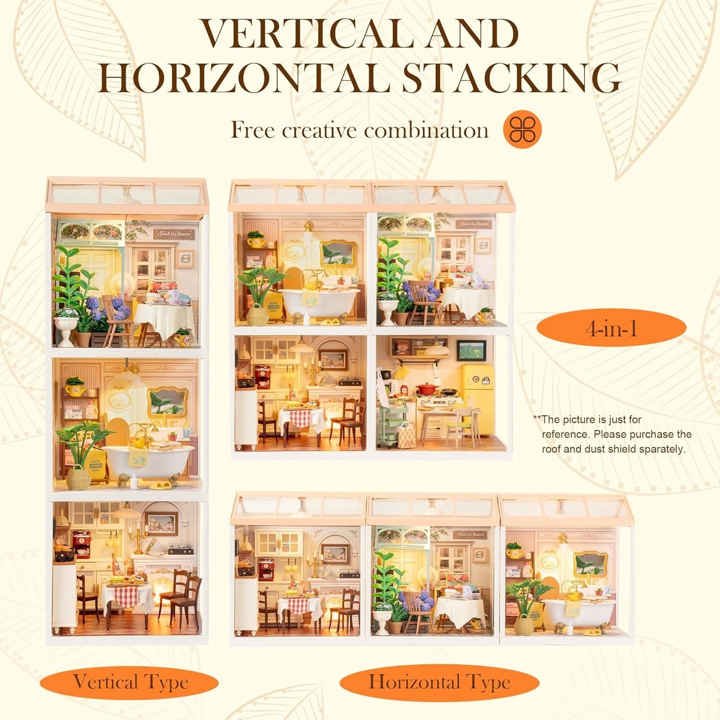 CraftAura Warm Dining Room DIY Miniature House DW015B