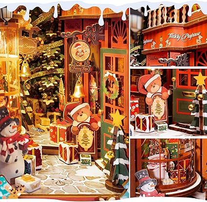 CraftAura Christmas Street DIY Book Nook TGC06