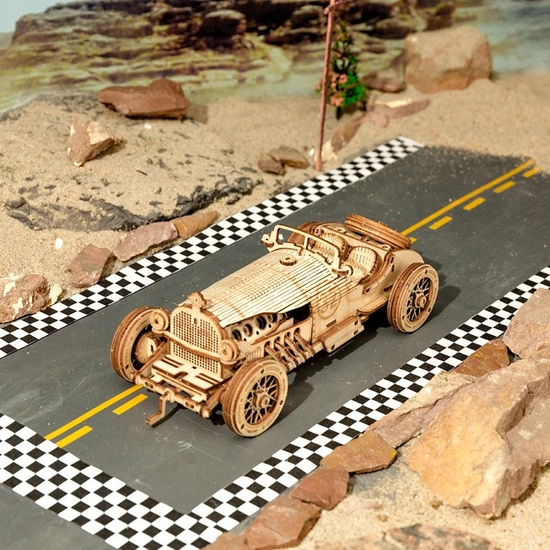 CraftAura Grand Prix Car Scale Model 3D Wooden Puzzle MC401