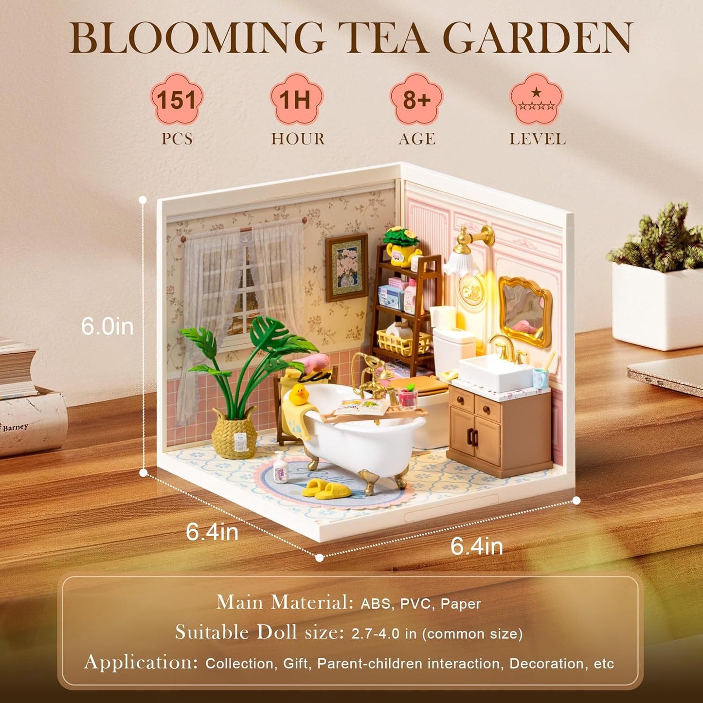 CraftAura Pop Bubble Bathroom DIY Miniature House DW014B
