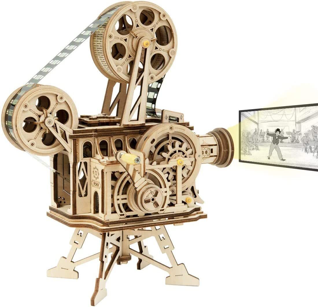 CraftAura Vitascope Movie Projector 3D Wooden Puzzle LK601