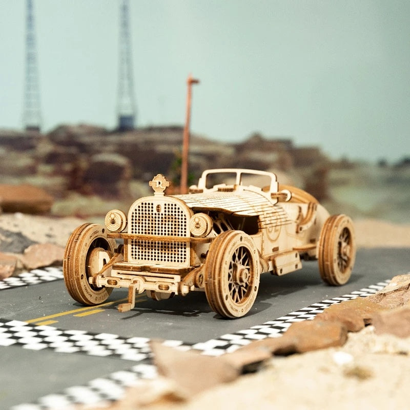 CraftAura Grand Prix Car Scale Model 3D Wooden Puzzle MC401