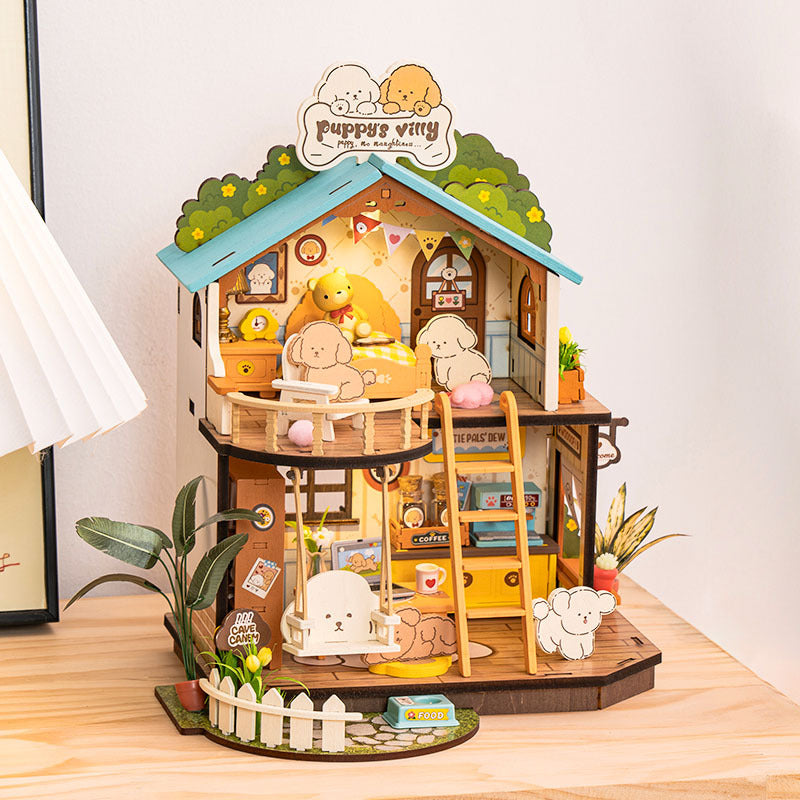 CraftAura Puppy's Cozy Villa DIY Miniature House DG169