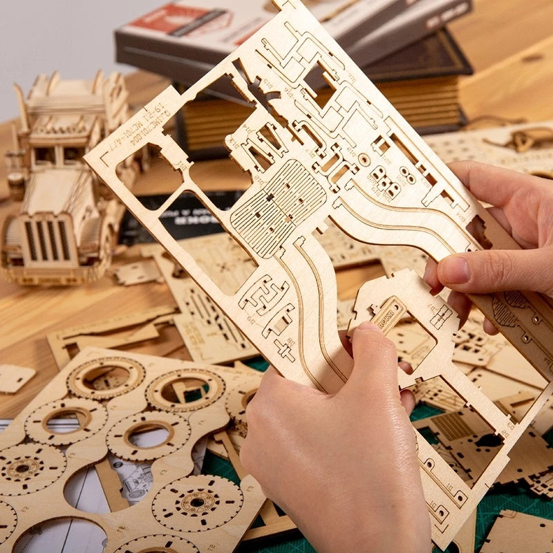 CraftAura Grand Prix Car Scale Model 3D Wooden Puzzle MC401