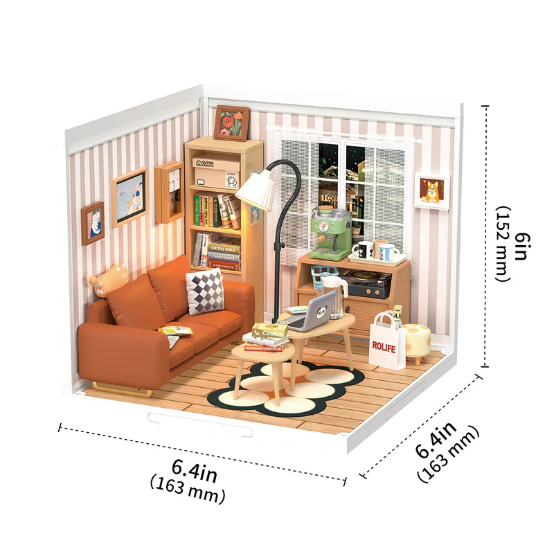 CraftAura Cozy Living Lounge Super Creator Miniature House DW007
