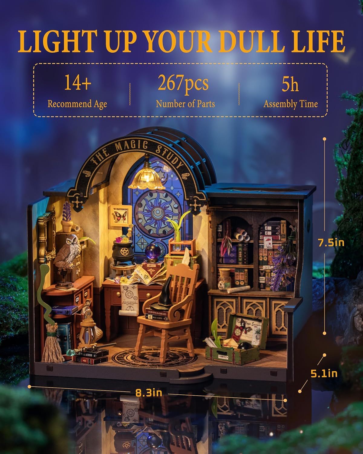 CraftAura The Magic Study DIY Miniature House DG166