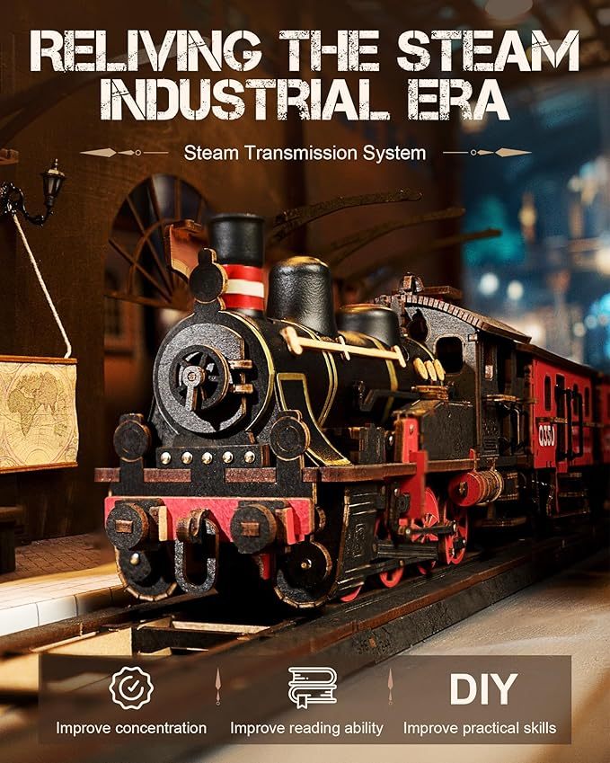 CraftAura Steam Journey 3D Wooden Puzzle TGS01