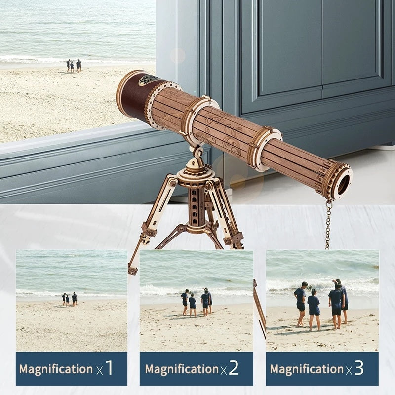 CraftAura Monocular Telescope 3D Wooden Puzzle ST004