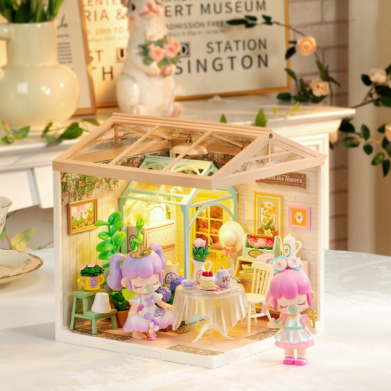CraftAura Blooming Tea Garden DIY Miniature House DW013B