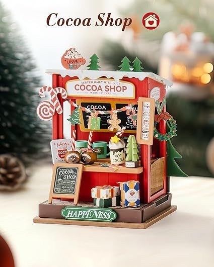 CraftAura Cocoa Shop DIY Miniature House DS042