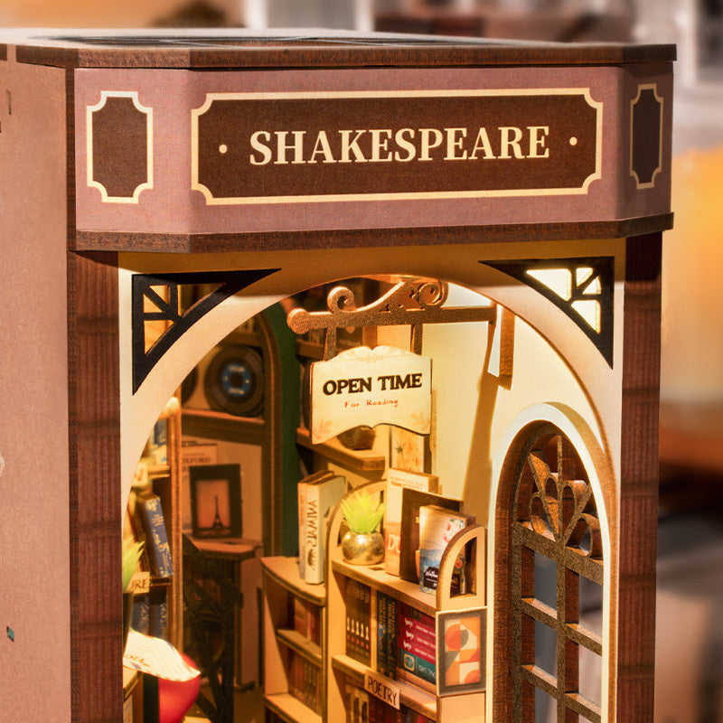 CraftAura Bookstore DIY Book Nook Shelf Insert Kit TGB07