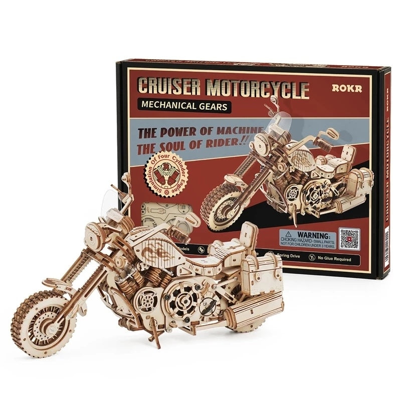 CraftAura Cruiser Motorcycle LK504 3D Wooden Puzzle LK504