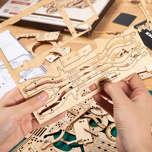 CraftAura Army Jeep Scale Model 3D Wooden Puzzle MC701