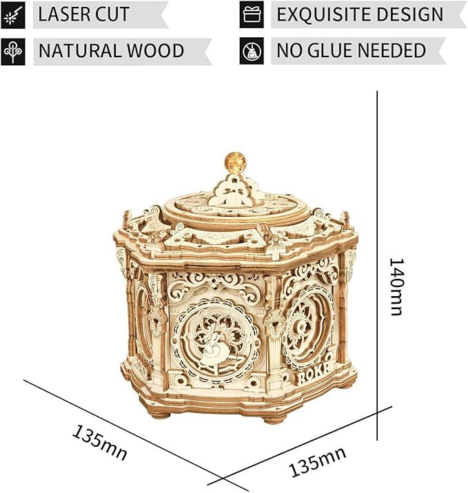 CraftAura Secret Garden DIY Mechanical Music Box AMK52