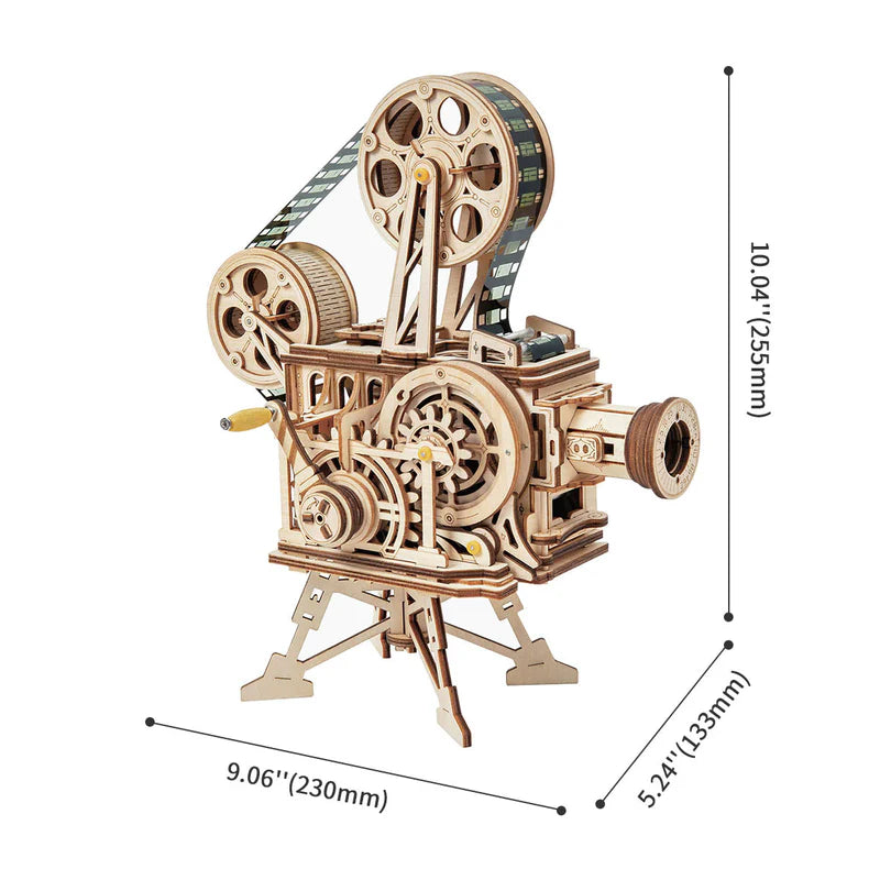 CraftAura Vitascope Movie Projector 3D Wooden Puzzle LK601
