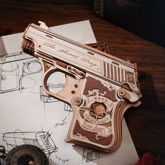 CraftAura Mini Gun Toy Wooden 3D Puzzle LQ502