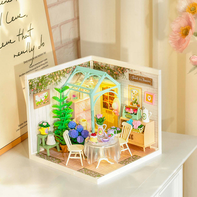 CraftAura Blooming Tea Garden DIY Miniature House DW013B