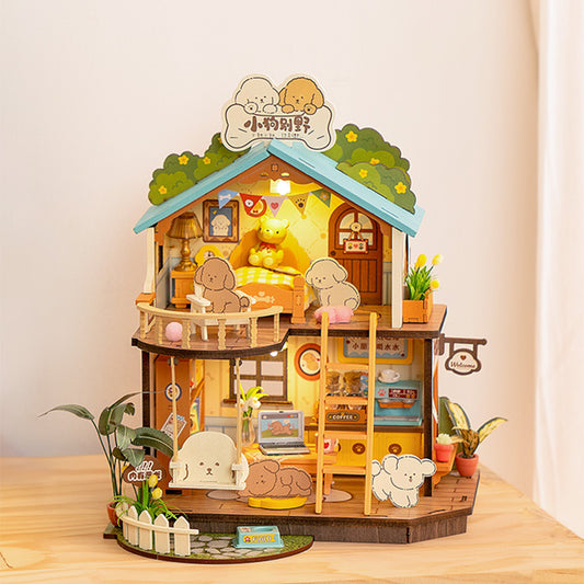 CraftAura Puppy's Cozy Villa DIY Miniature House DG169