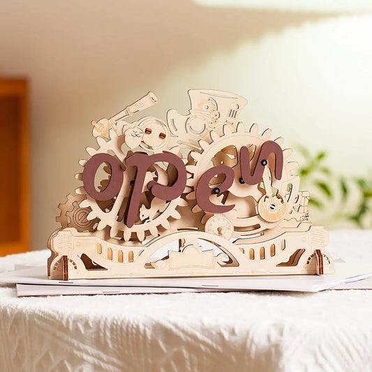 CraftAura Open Closed Sign 3D Wooden Puzzle LK506