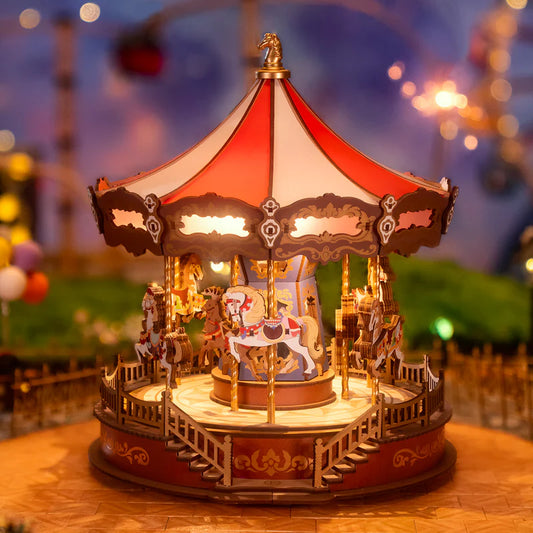 CraftAura Classic Carousel 3D Wooden Puzzle AMC01