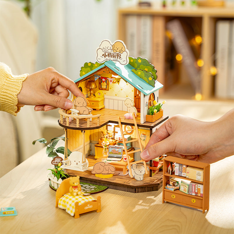 CraftAura Puppy's Cozy Villa DIY Miniature House DG169