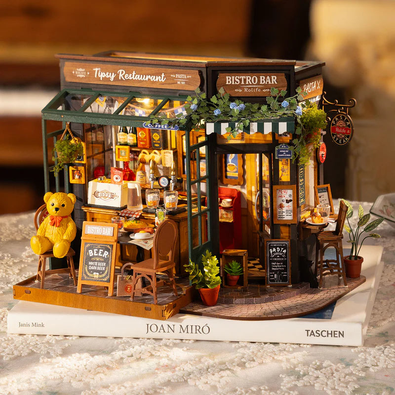CraftAura Tipsy Restaurant DIY Miniature House DG167